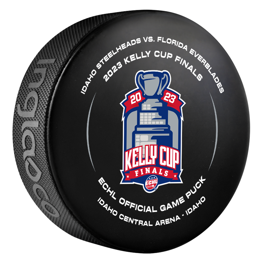 2023 KELLY CUP FINALS OFFICIAL PUCK Idaho Central Arena